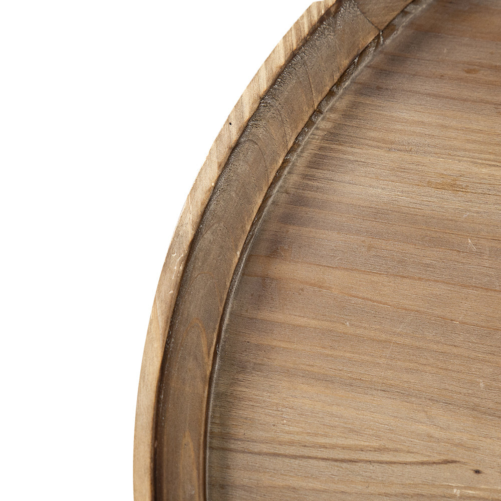 D23.5 x 25" Round 3-Tiered Side Table