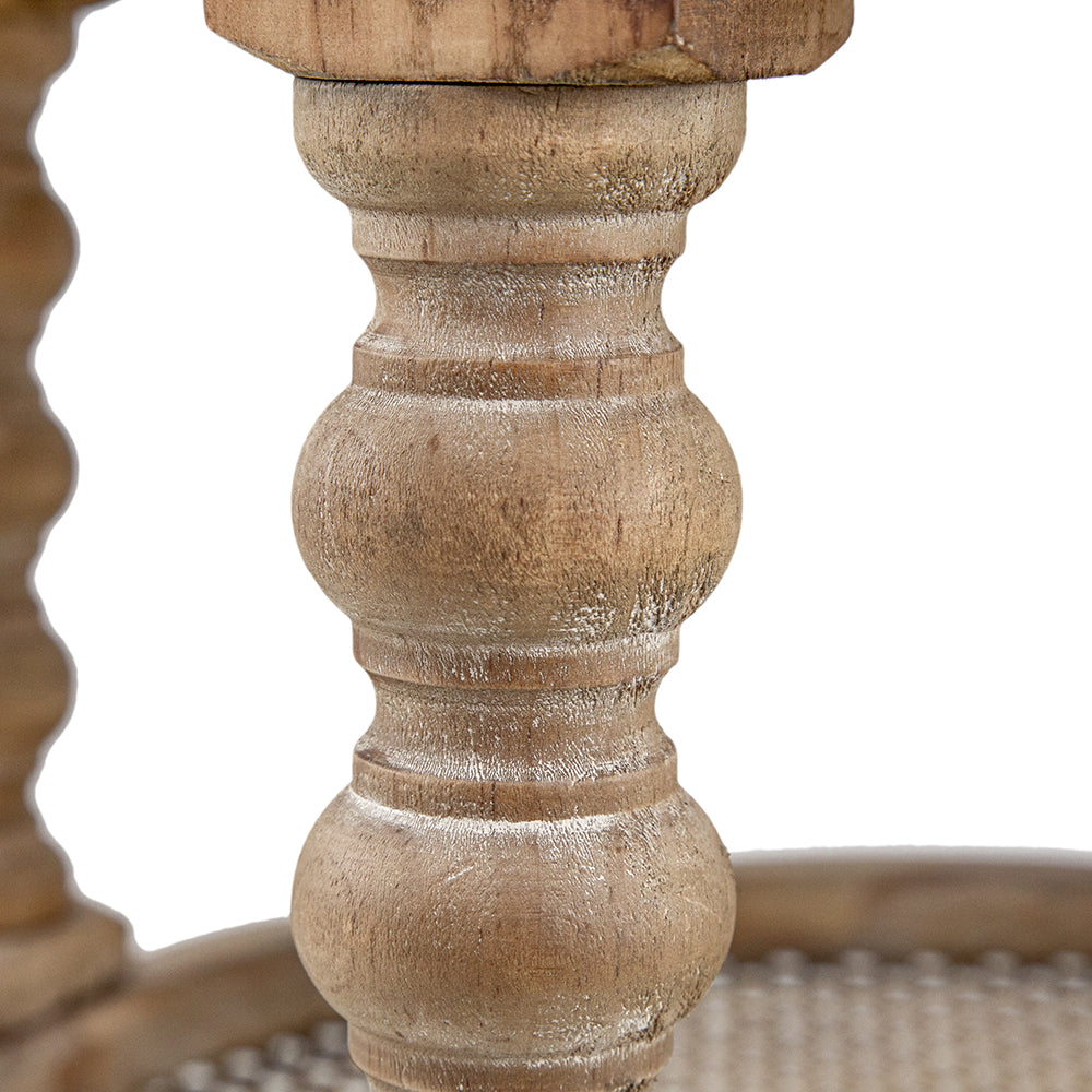 D23.5 x 25" Round 3-Tiered Side Table