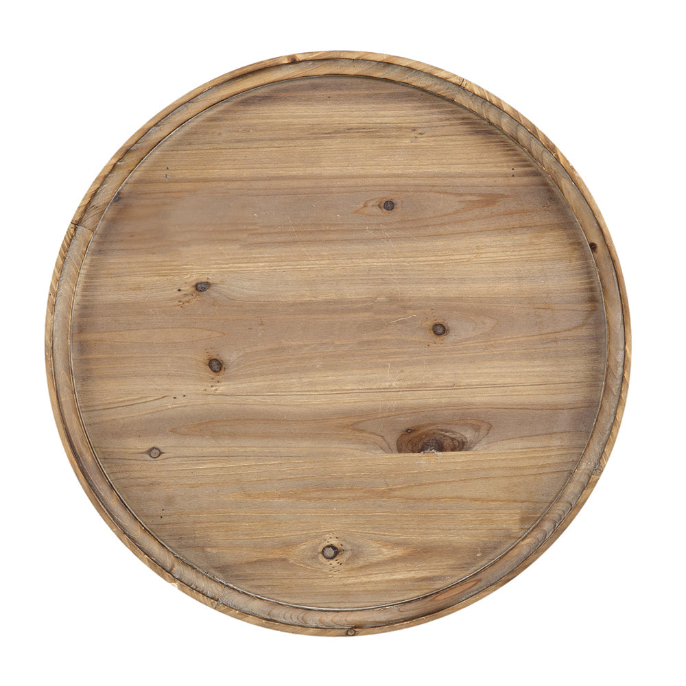D23.5 x 25" Round 3-Tiered Side Table