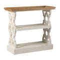 Distressed Wood Shelf with Three Tiers