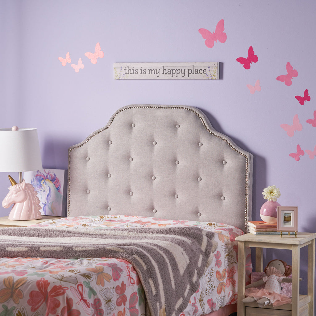 Tufted Upholstered Headboard Twin Size