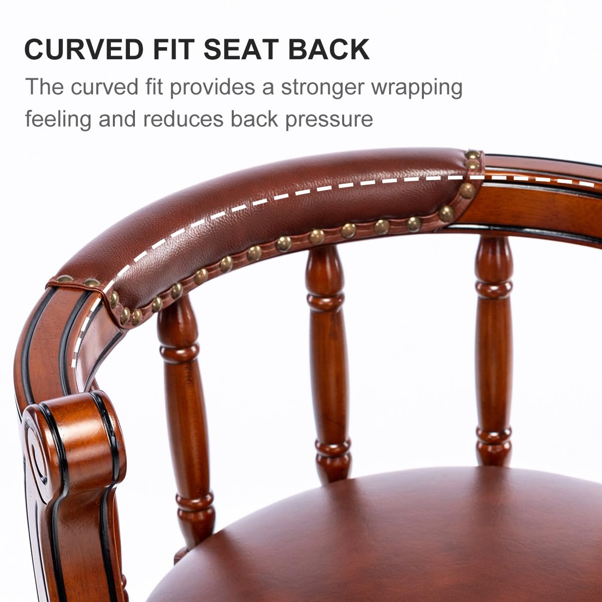 Cow Top Leather Wooden Bar Stools