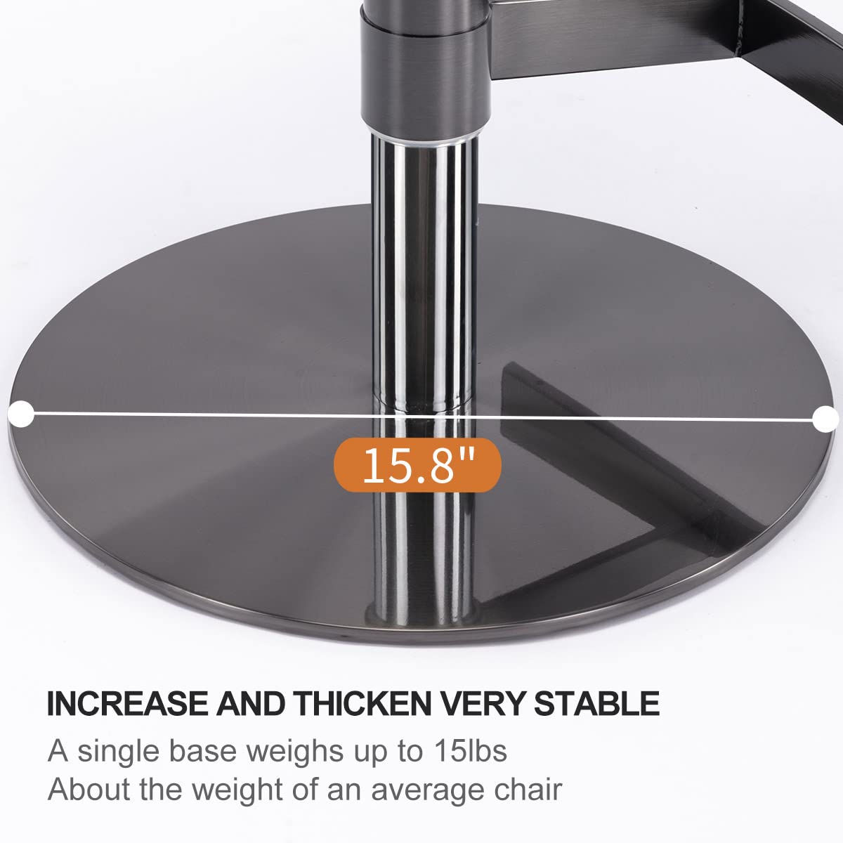 Black Titanium Stainless Steel Bar Stools