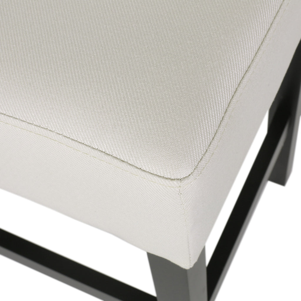 Set of 2, 26.75" Backless Fabric Counter Height Barstool