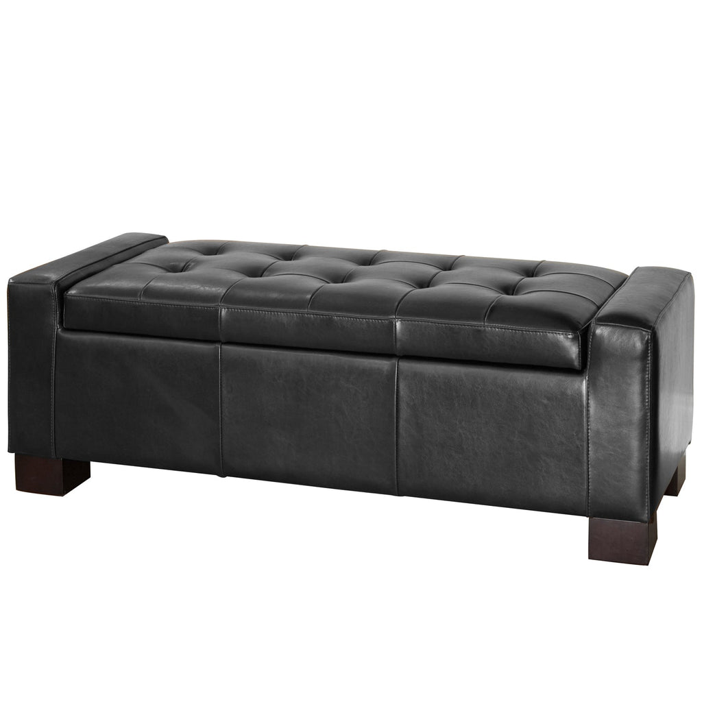 Large 51" Storage Ottoman, Tufted Storage Bench