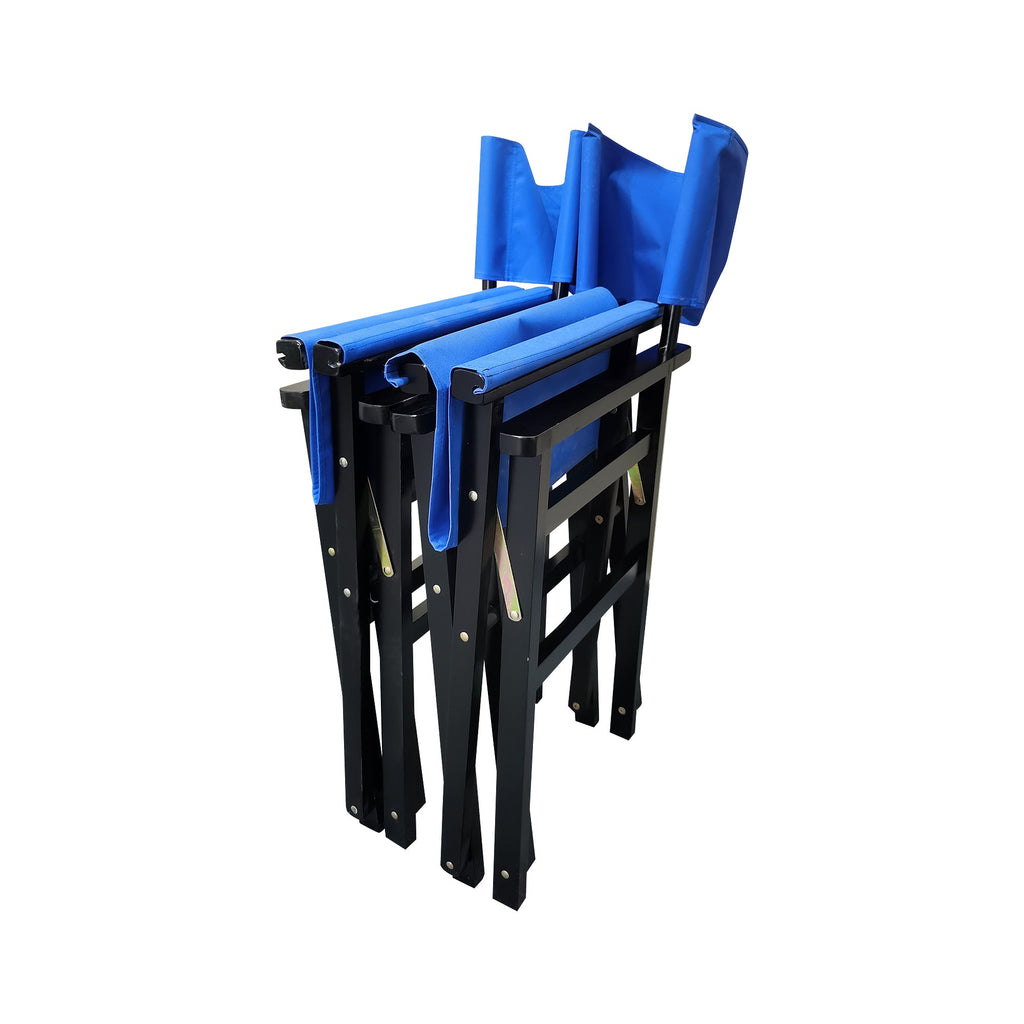 Folding Chair Set - Wooden Director Chair with Canvas