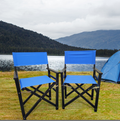 Folding Chair Set - Wooden Director Chair with Canvas