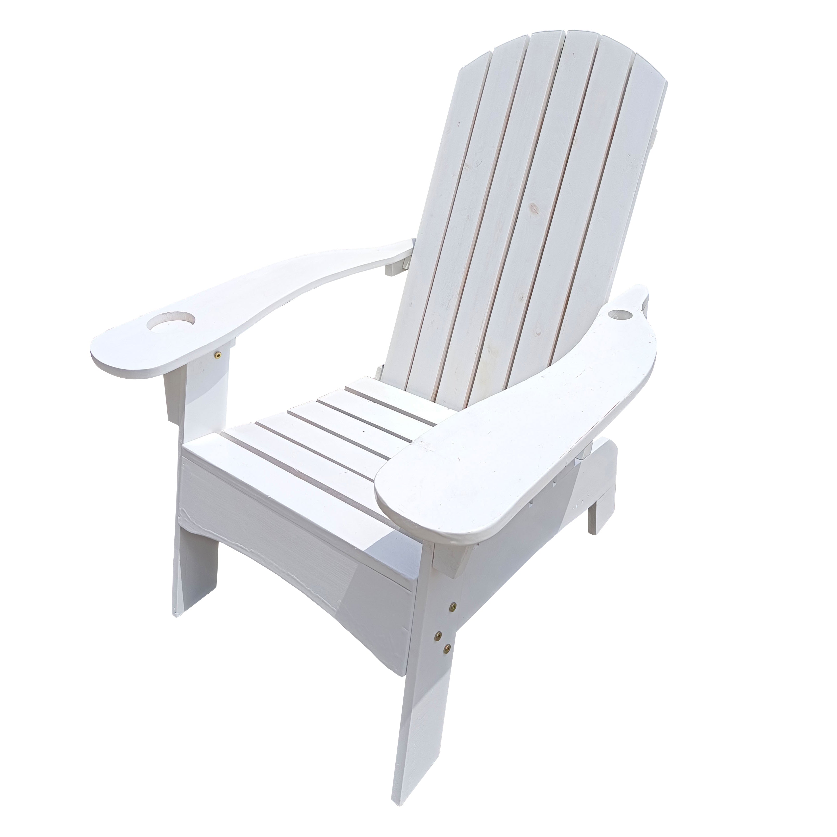 Wood Adirondack Chair with Umbrella Hole