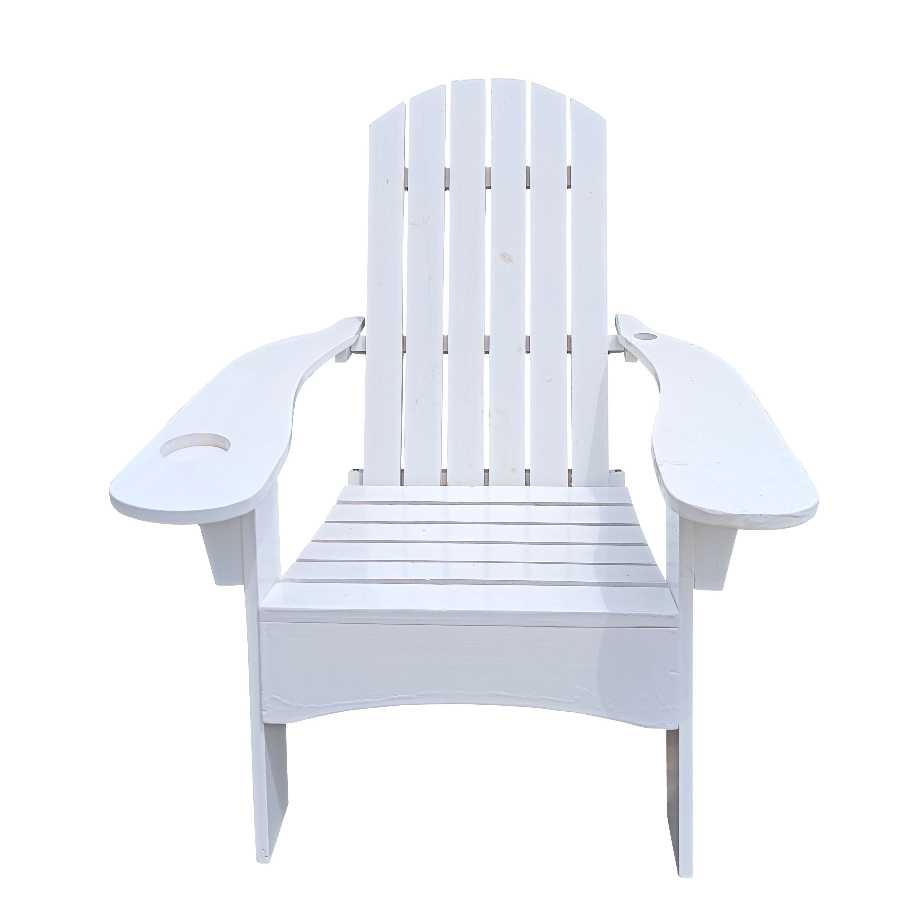 Wood Adirondack Chair with Umbrella Hole