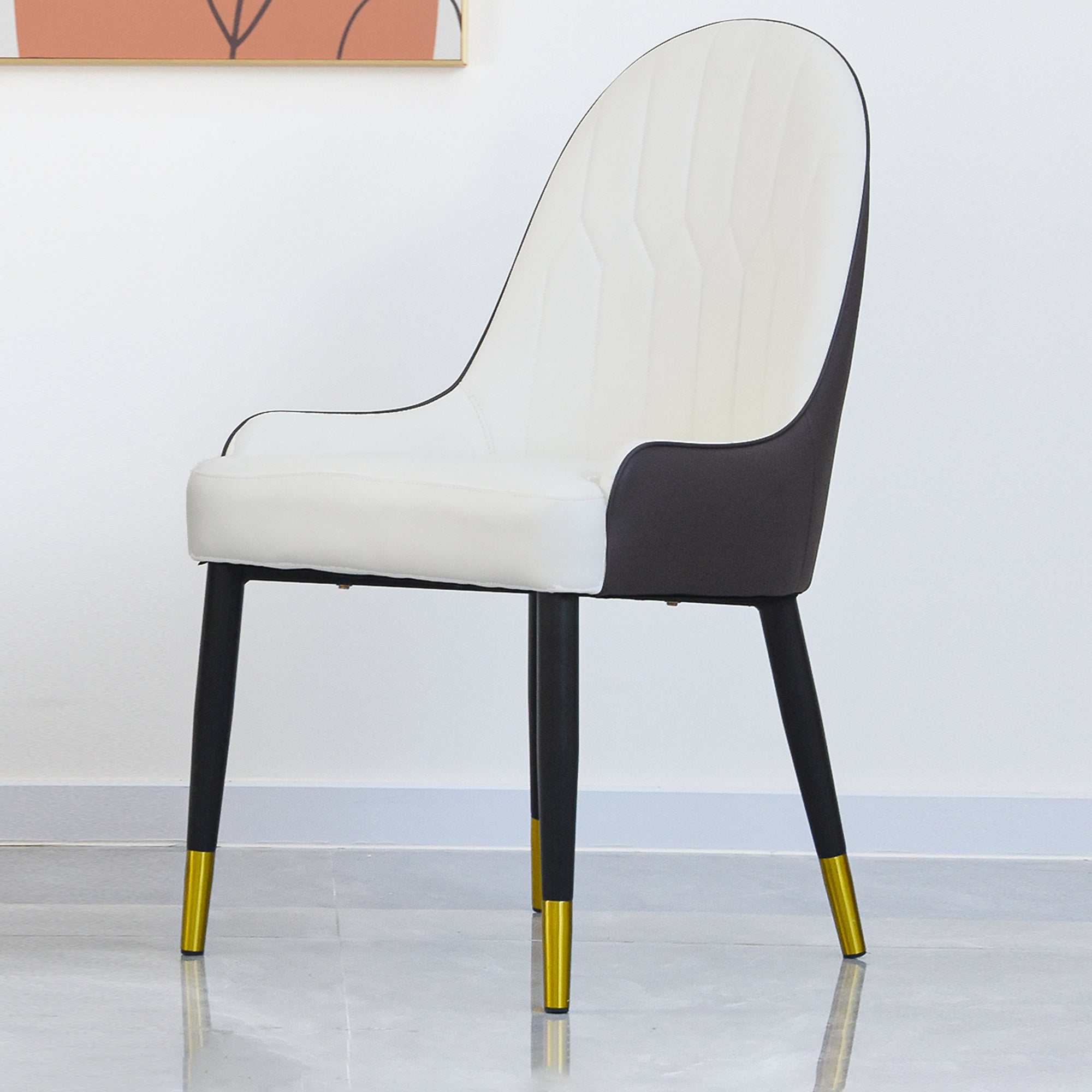 Modern PU Sponge-Filled Dining Chair Set