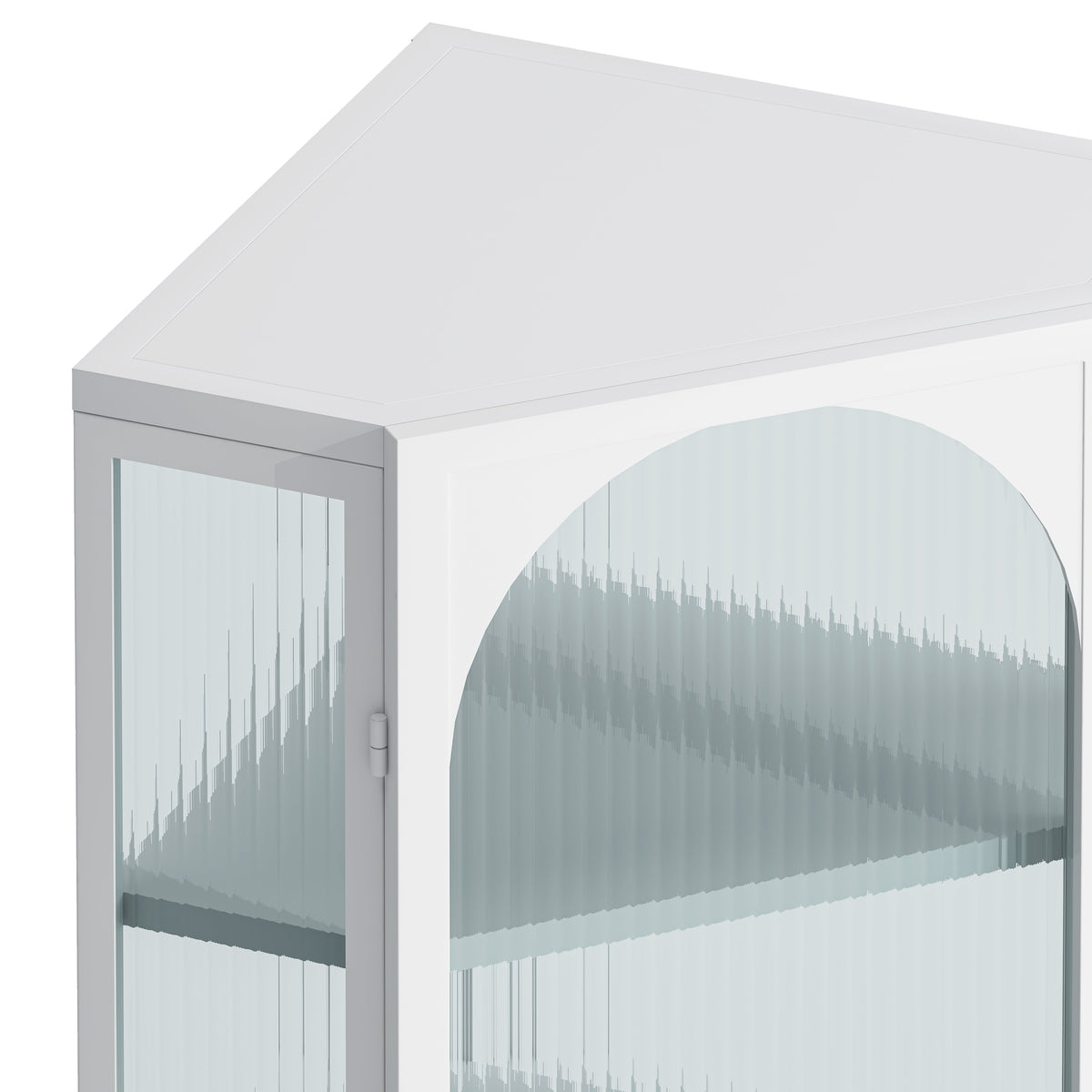 Glass Door Wall Mounted Corner Cabinet