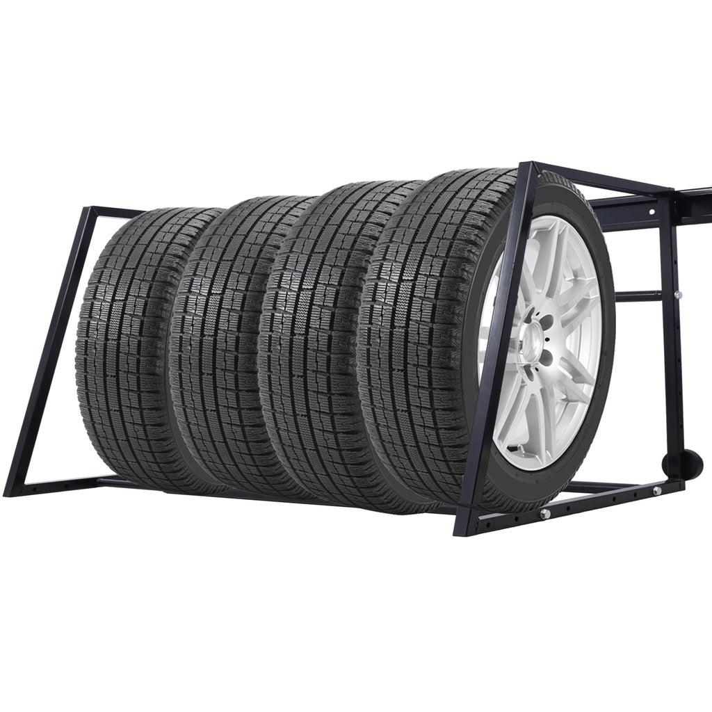 Heavy Duty Adjustable Garage Wall Multi-Tire Rack Storage
