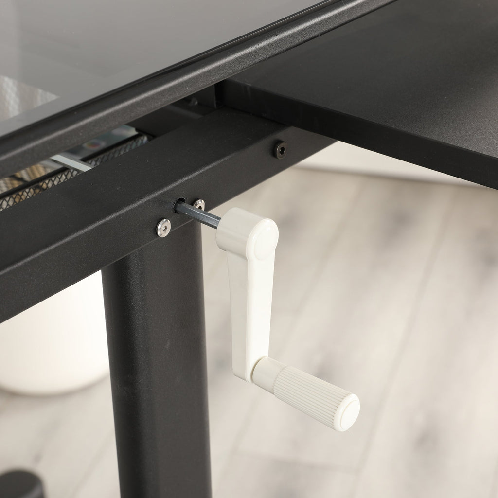 Hand Crank Adjustable Drafting Table with Stool