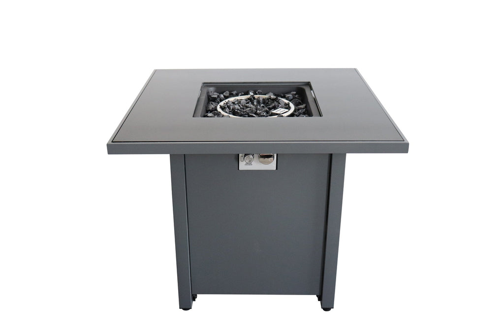 30 Inch Steel Grey Outdoor Fire Pit