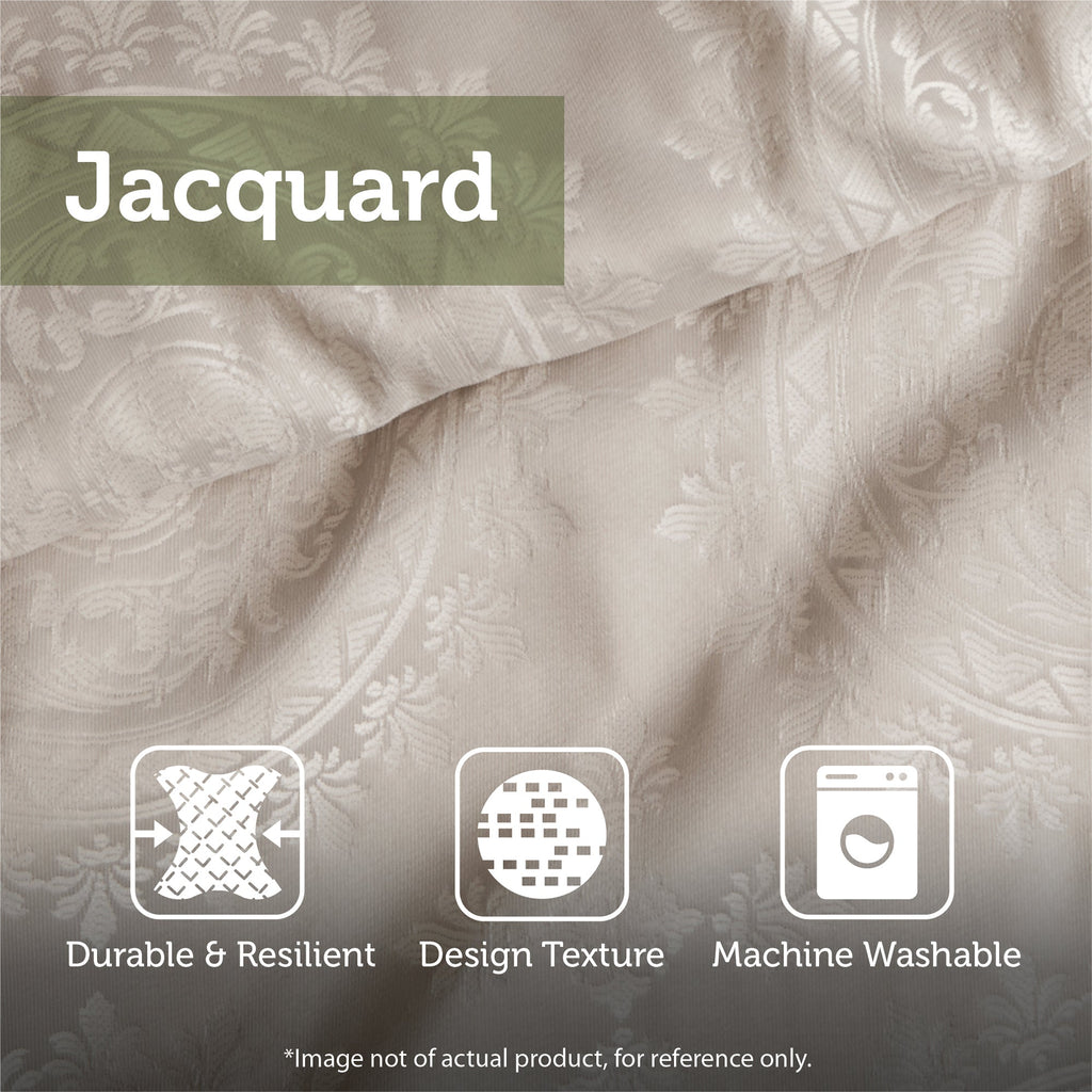 Cal King 7 Piece Jacquard Comforter Set with Throw Pillows