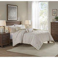 Full/Queen 3 Piece Cotton Yarn Dyed Comforter Set
