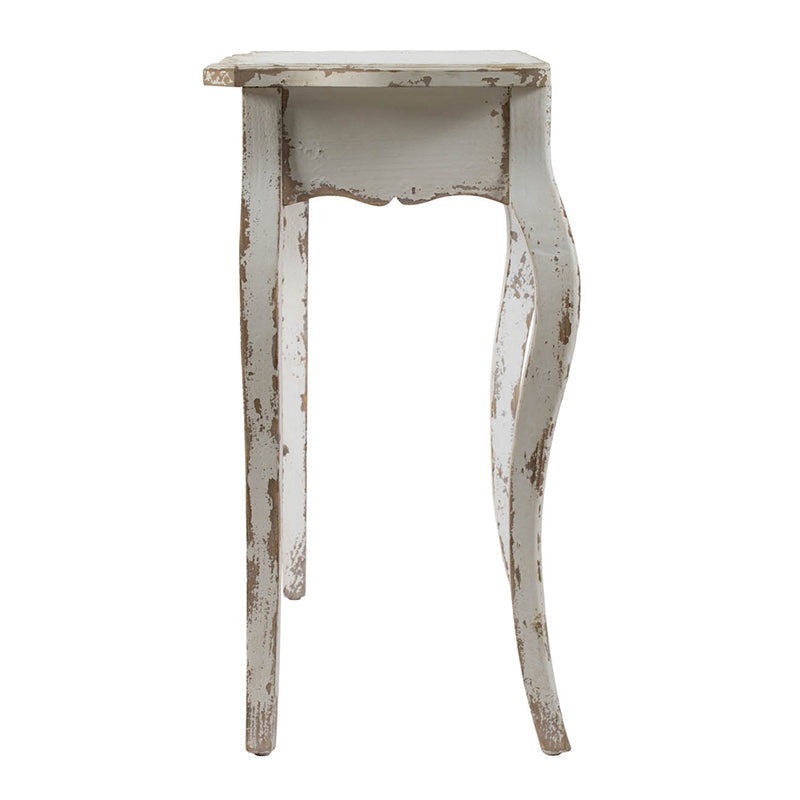 Slimline Whitewash Console Table