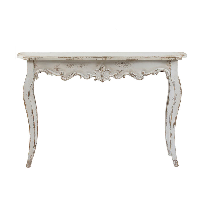 Slimline Whitewash Console Table