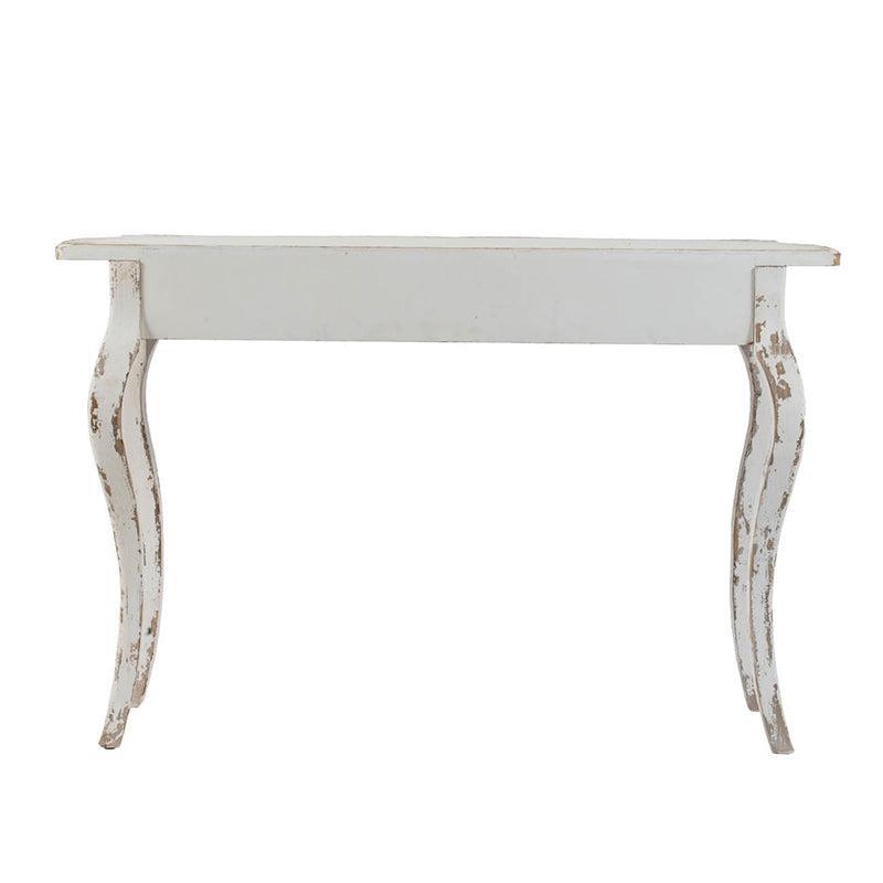 Slimline Whitewash Console Table