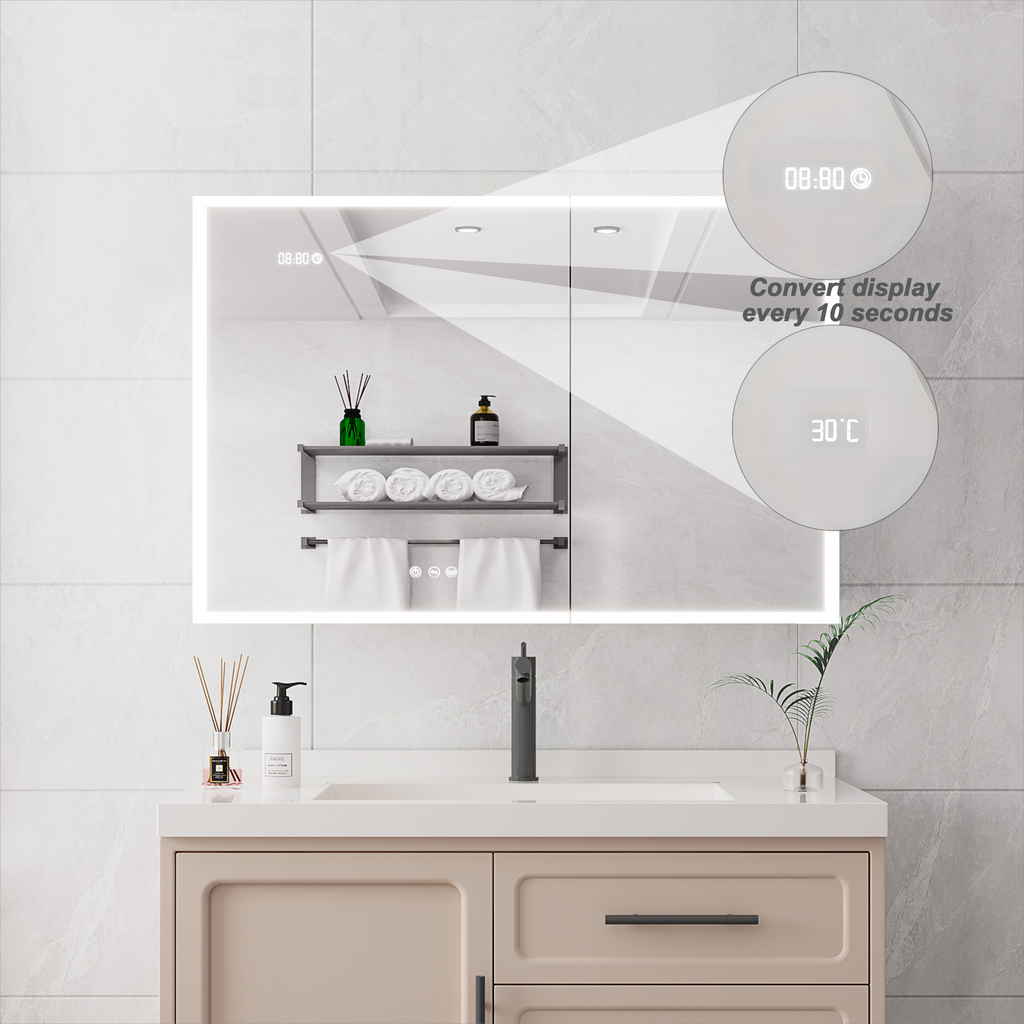LED Medicine Cabinet with Mirror and Lights