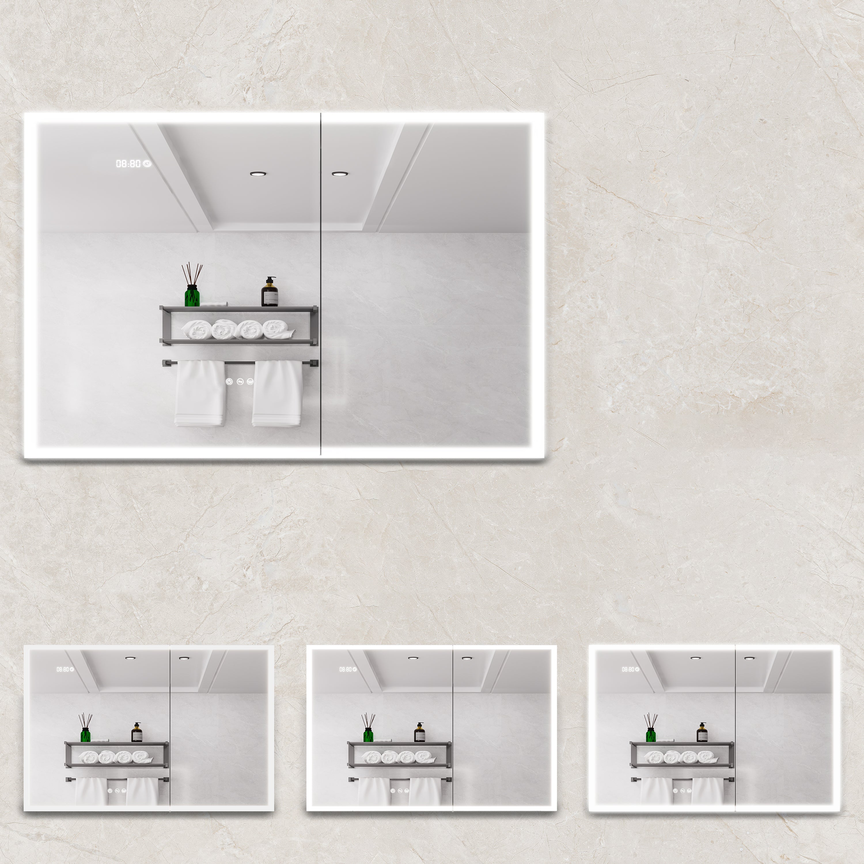 LED Medicine Cabinet with Mirror and Lights