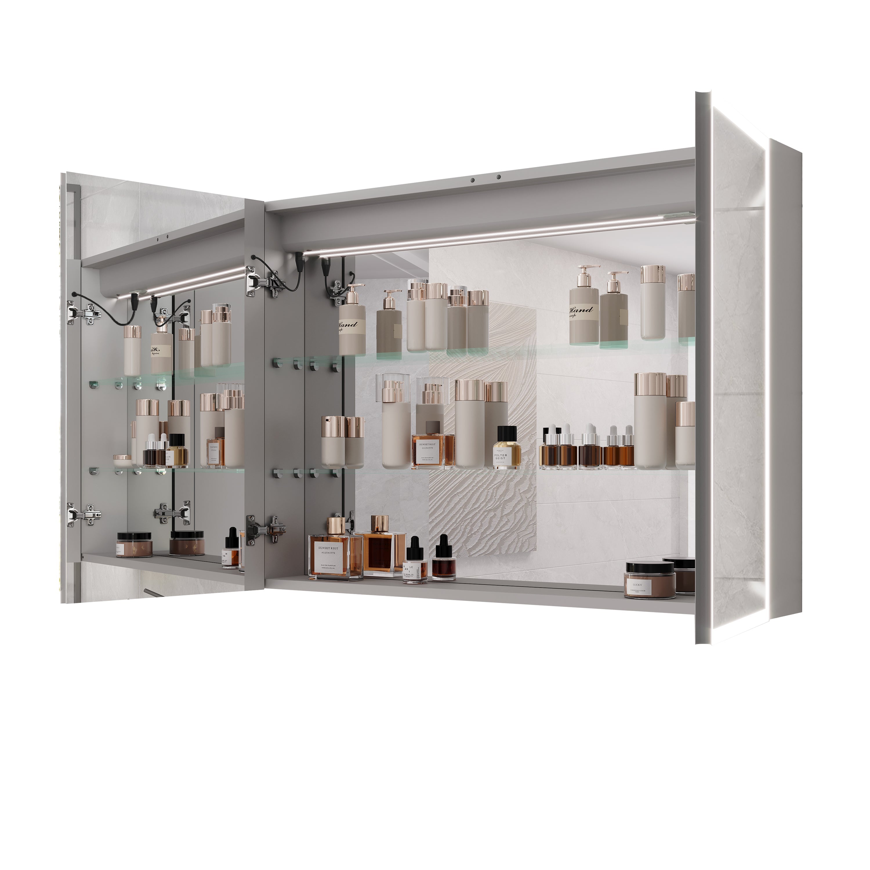 LED Medicine Cabinet with Mirror and Lights