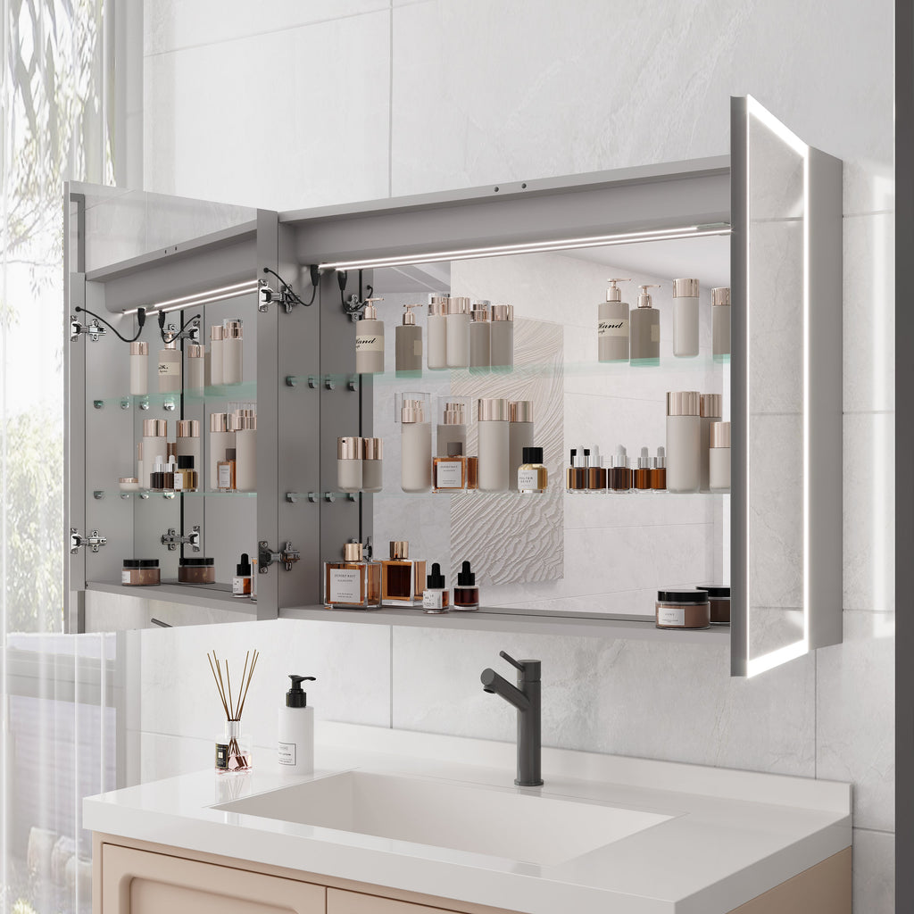 LED Medicine Cabinet with Mirror and Lights