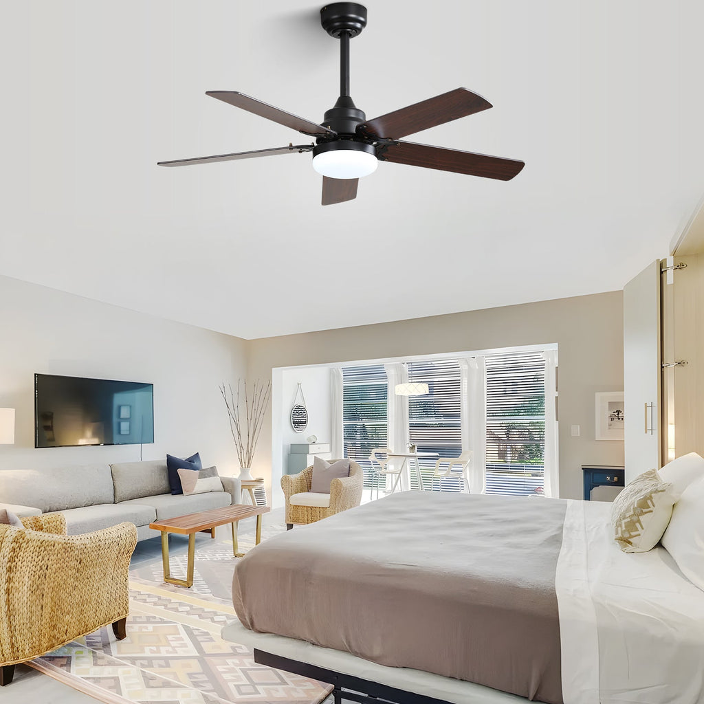 Low Profile 42 Inch Ceiling Fan With LED Light