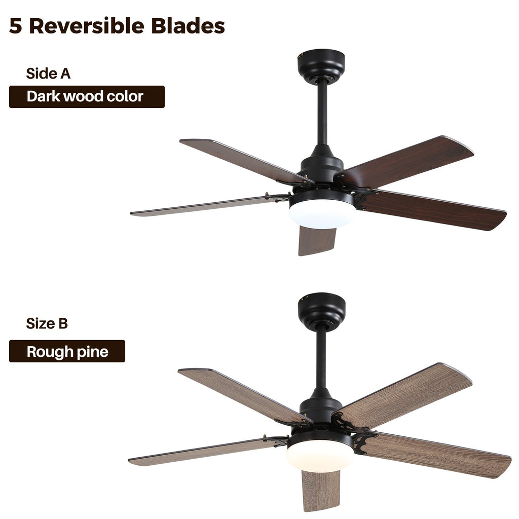 Low Profile 42 Inch Ceiling Fan With LED Light