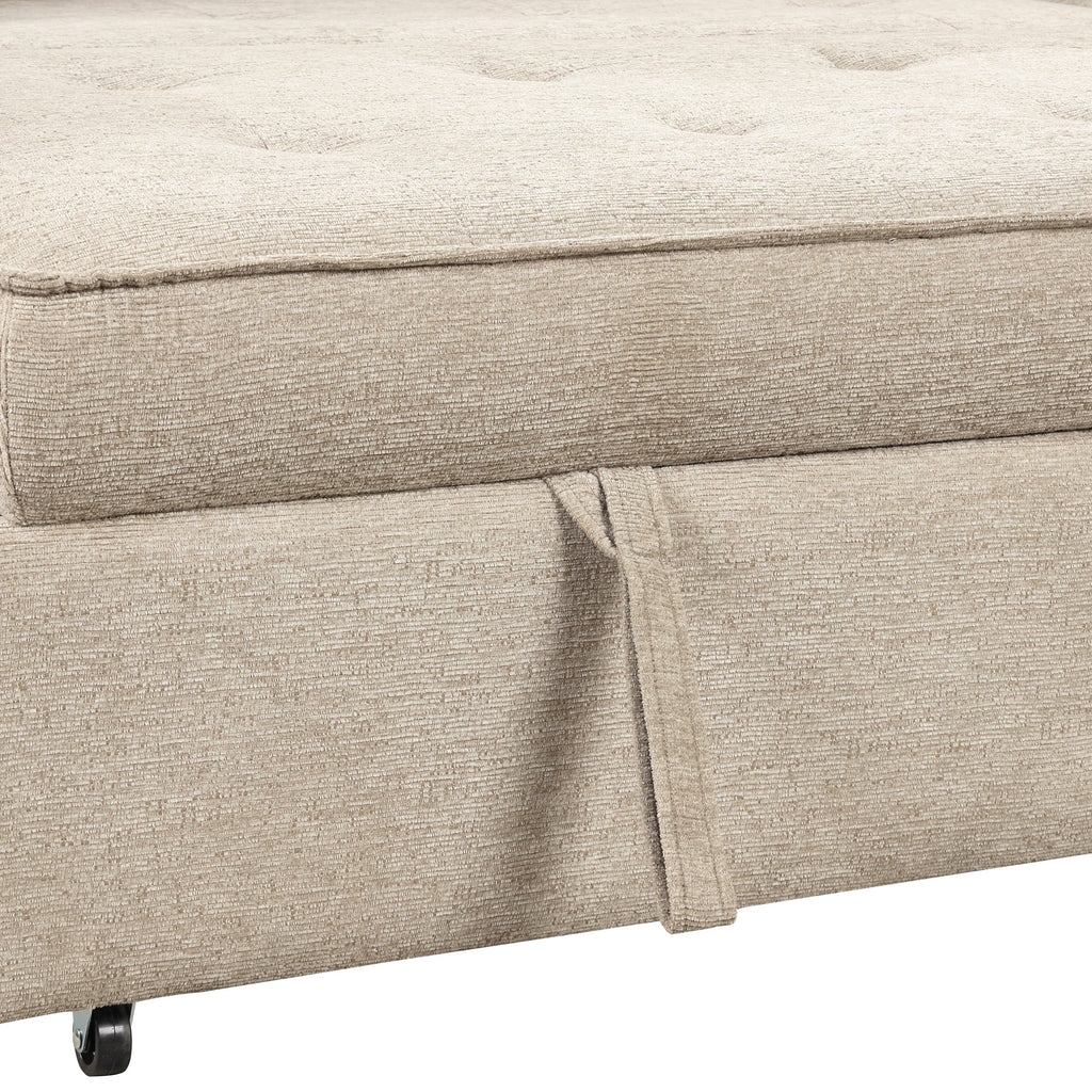 104.5" Modern L-Shape 3 Seat Reversible Sectional Couch