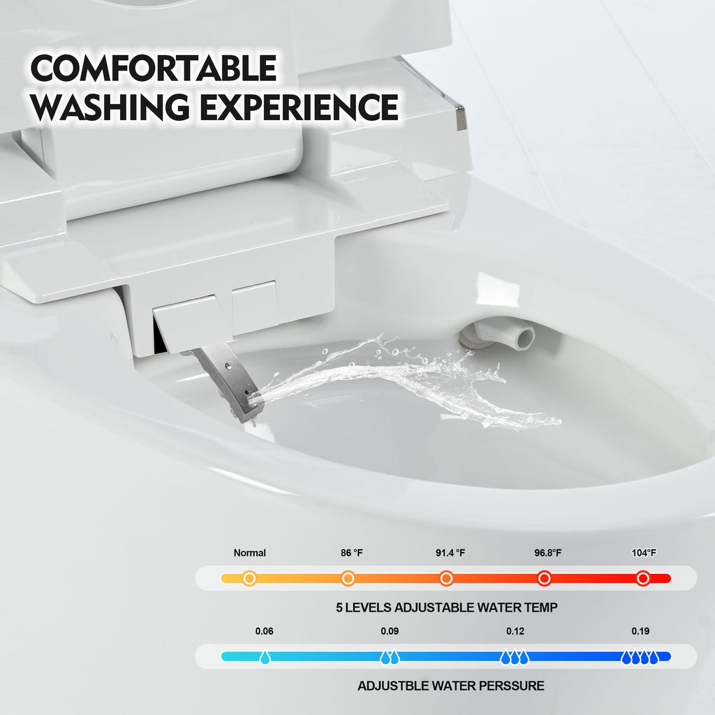 Luxury Smart Toilet with Dryer and Heated Seat