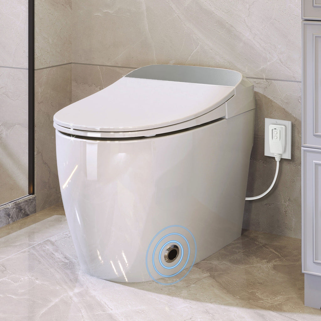 Heated Seat Smart Toilet - One Piece Design with Automatic Flush