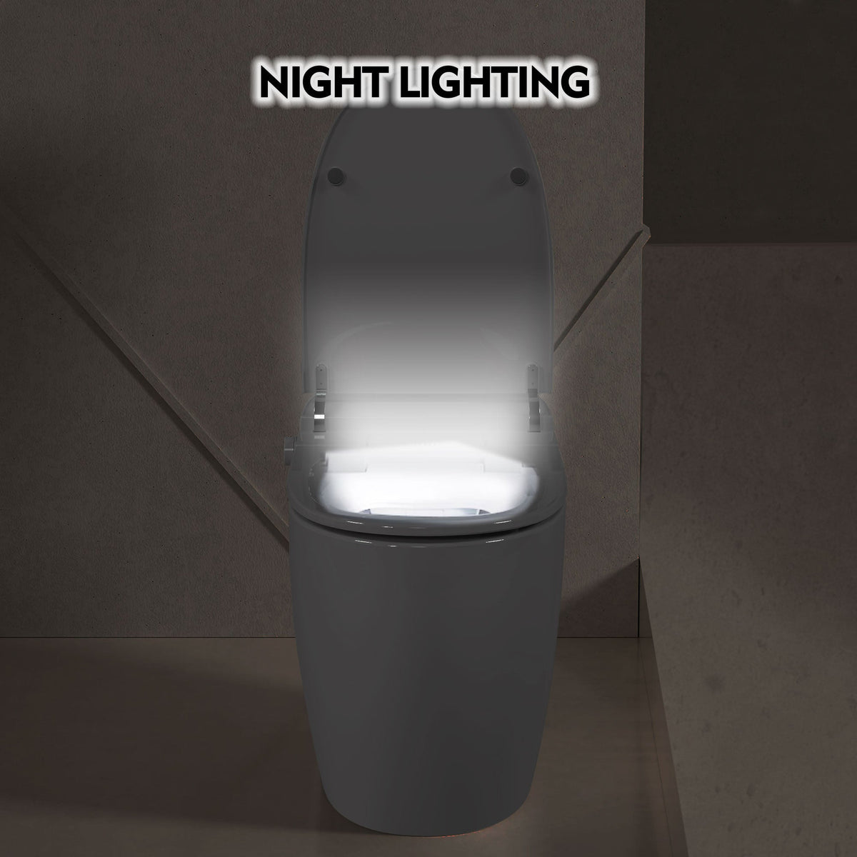 Heated Seat Smart Toilet - One Piece Design with Automatic Flush