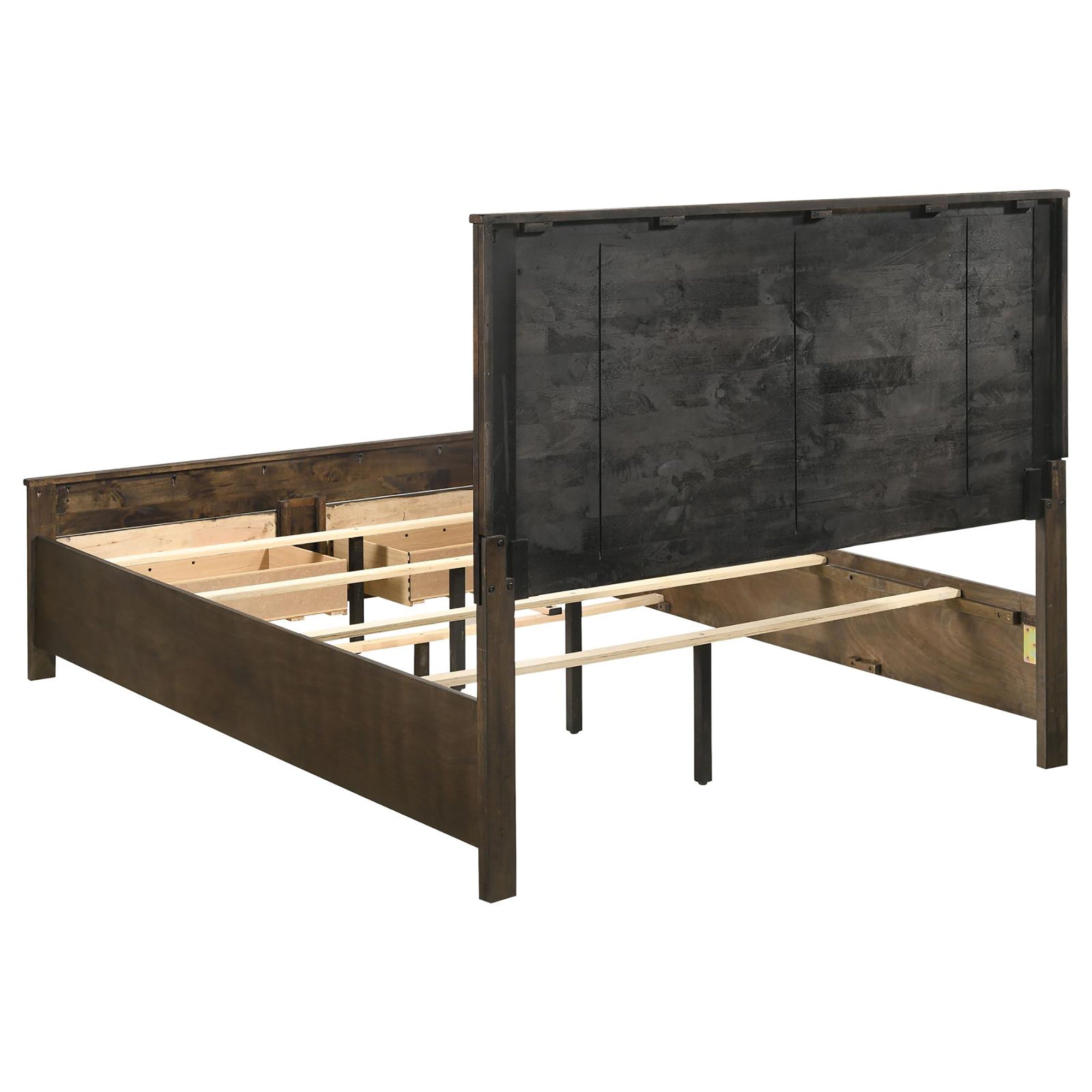 Rustic Golden Storage Bed