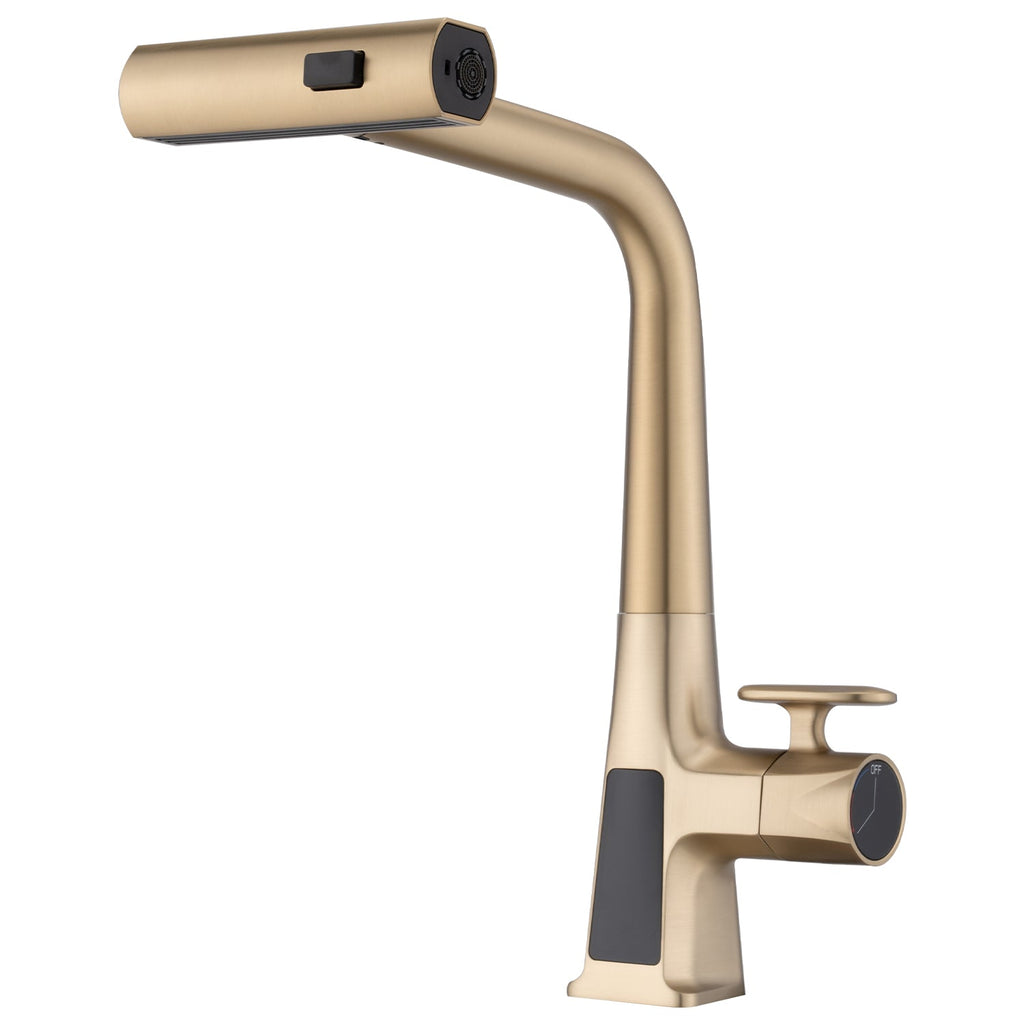 Brushed Gold Kitchen Faucet