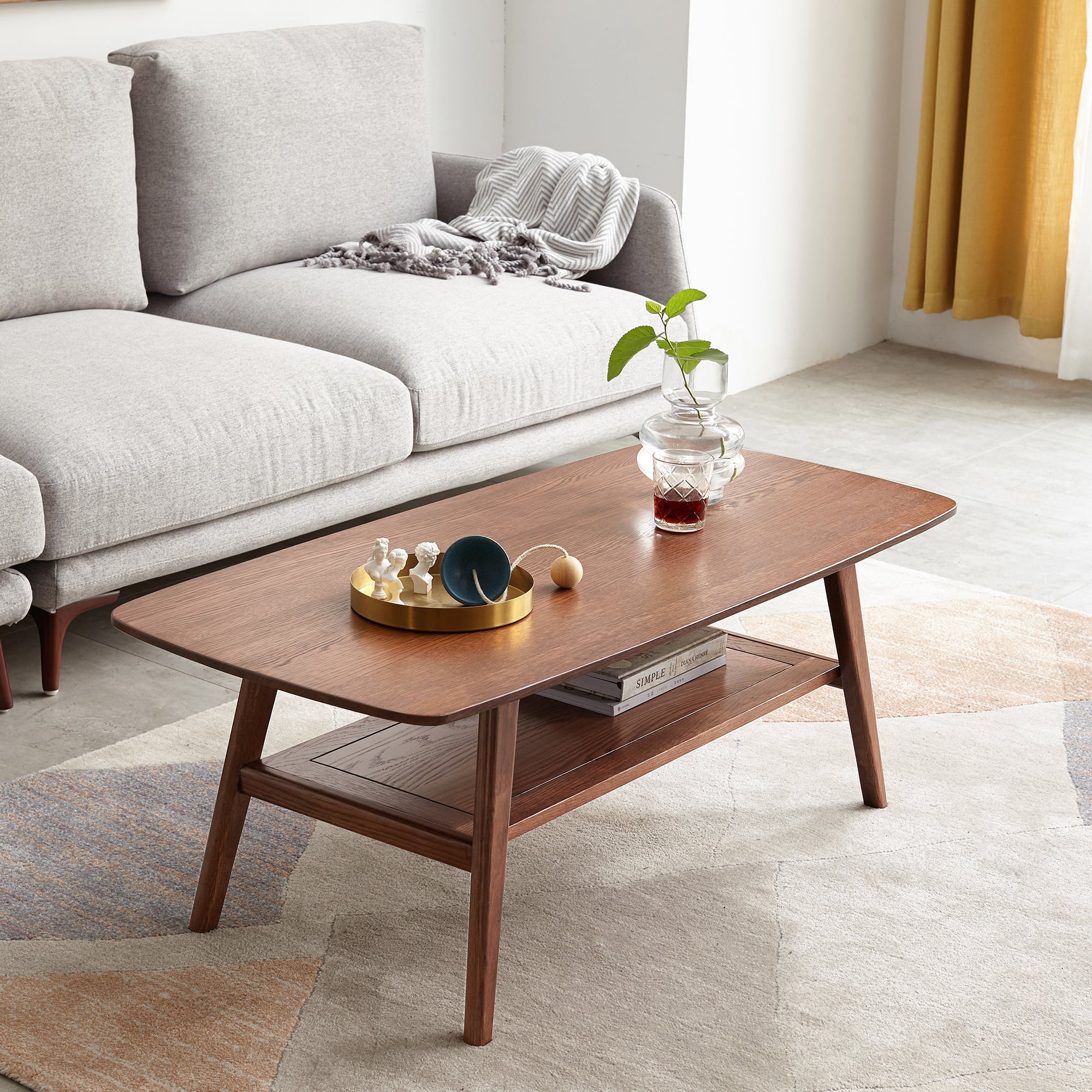 Center Table Low Table - 100% Solid Oak