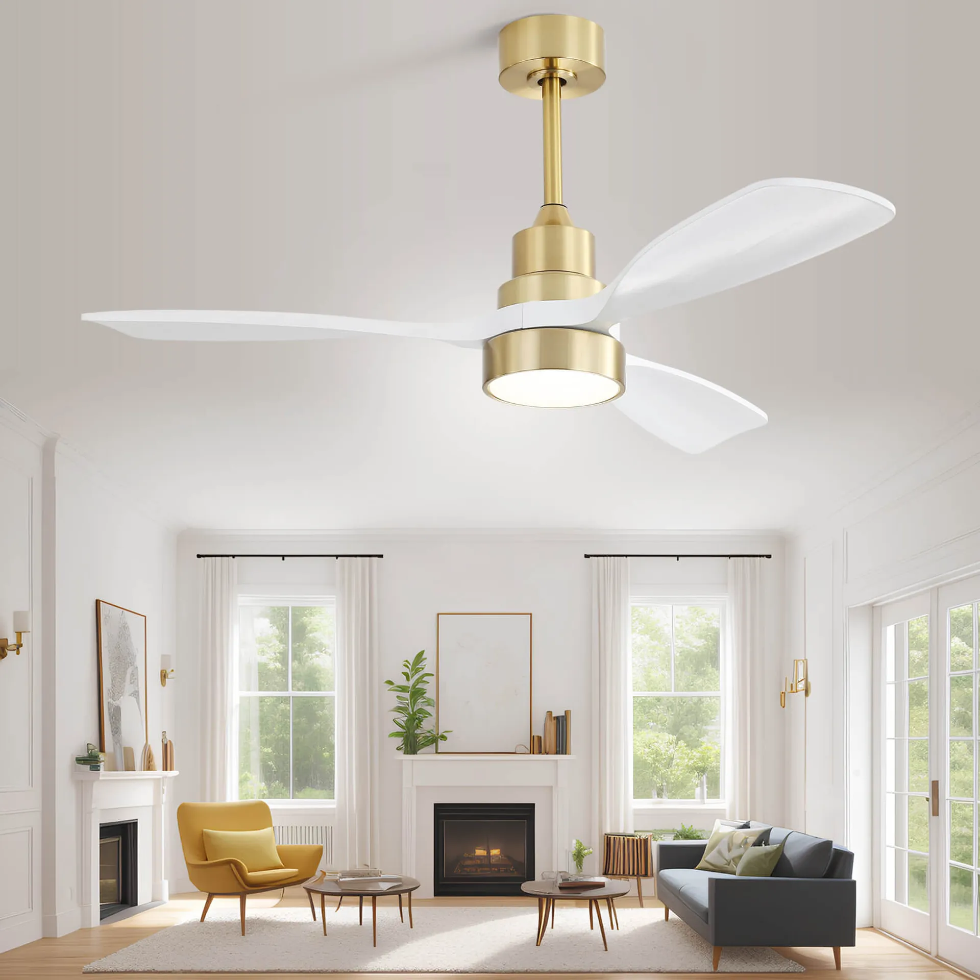 48 Inch Modern Ceiling Fan with Lights