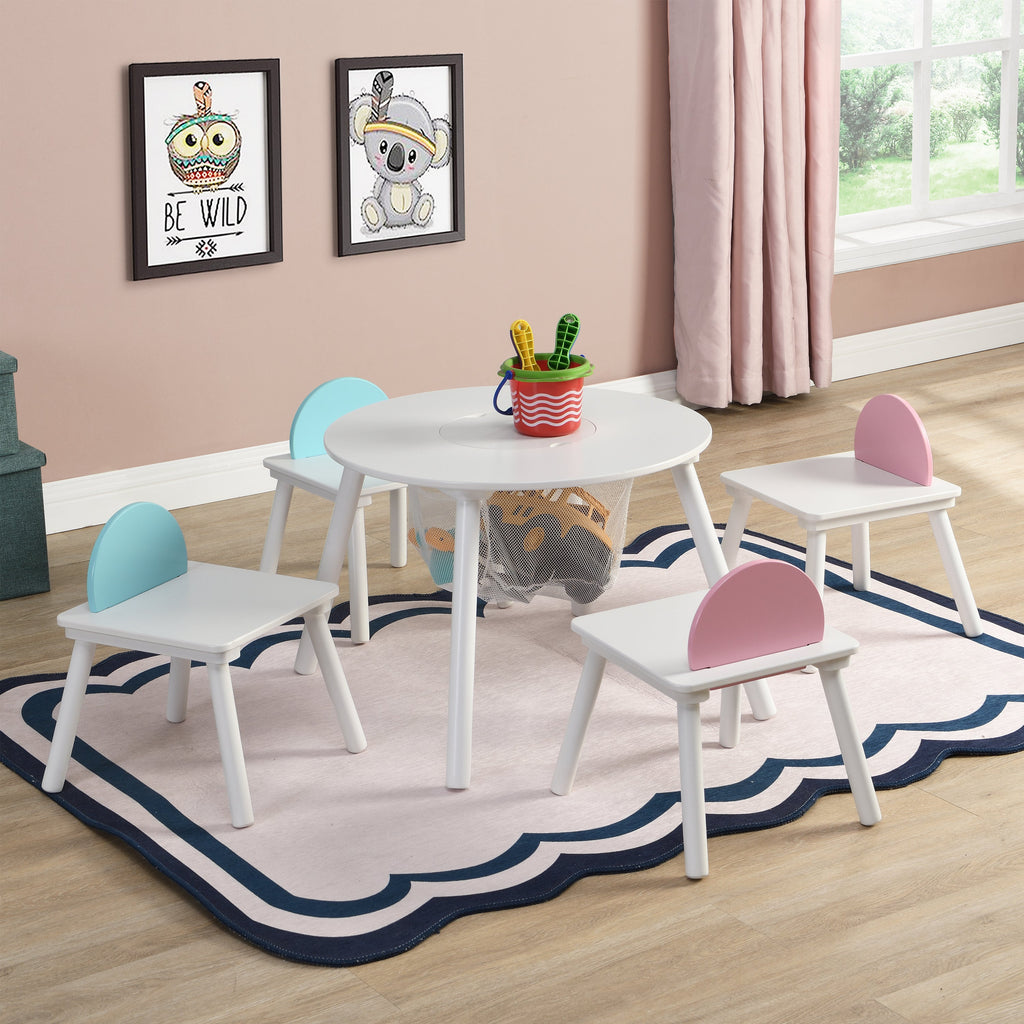 Children's Panel Table with 4 Chairs