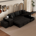 104.5" Modern L-Shape 3 Seat Reversible Sectional Couch