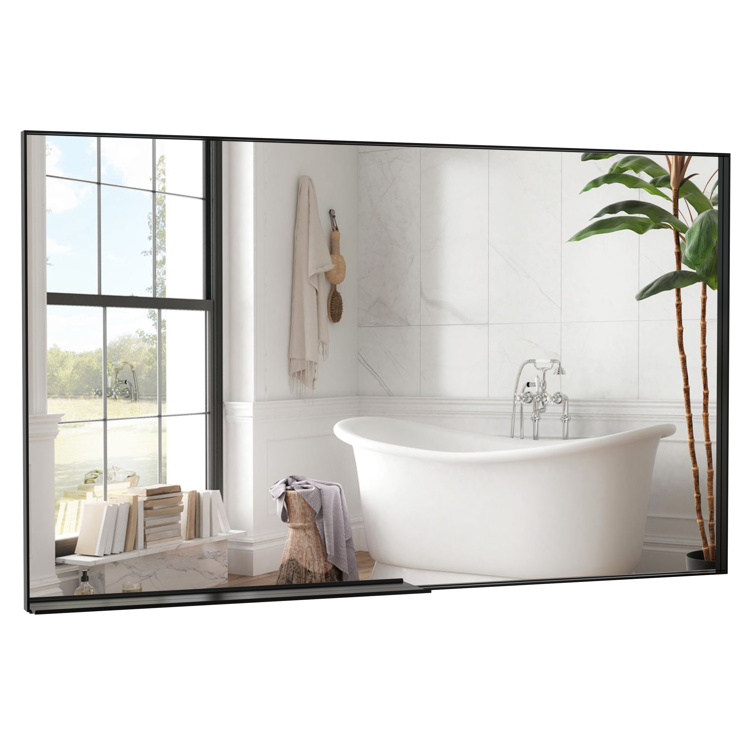 60" x 36" Oversized Modern Rectangle Bathroom Mirror