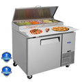 Orikool 44 In Commercial Pizza Prep Table with Refrigerator
