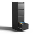 4 Drawer Metal Vertical File Cabinet with Lock