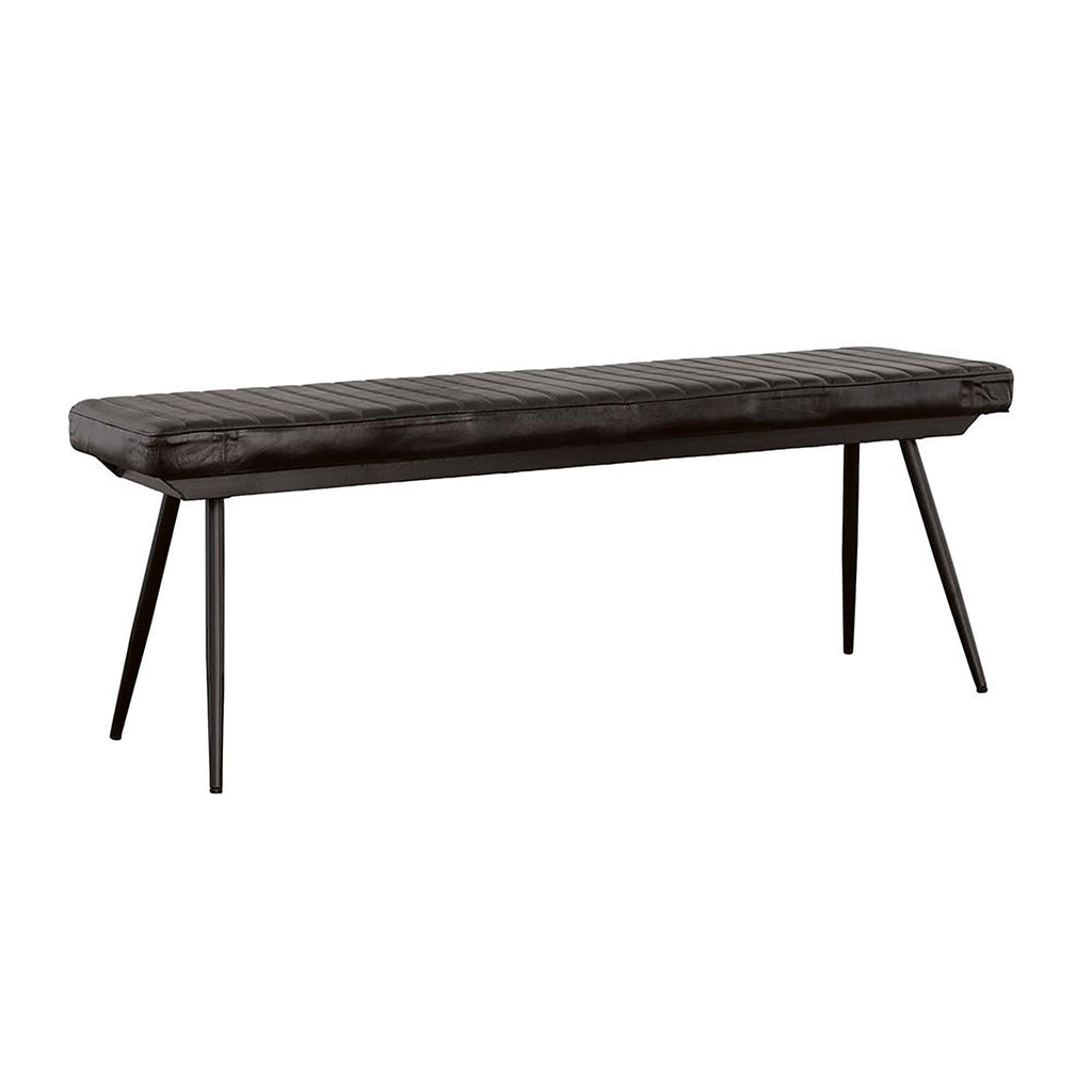 Espresso Upholstered Dining Bench