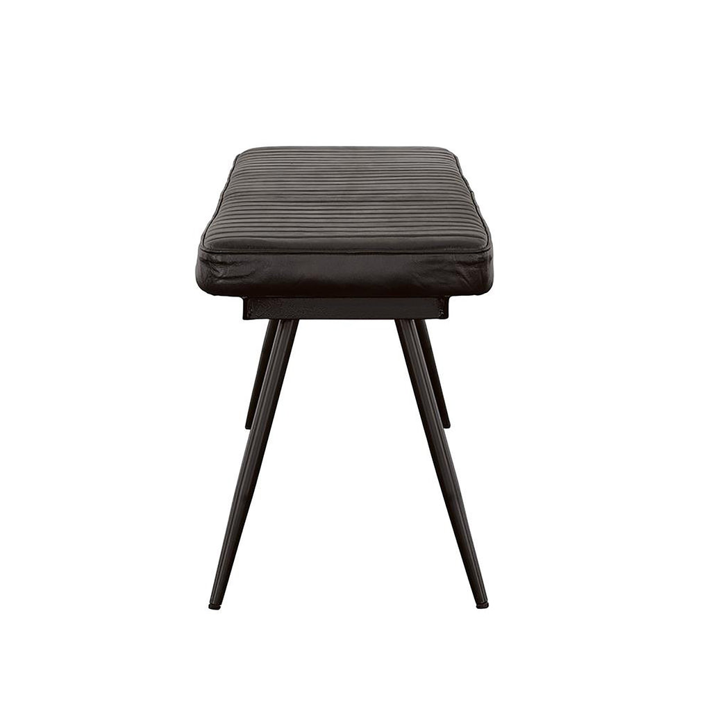 Espresso Upholstered Dining Bench