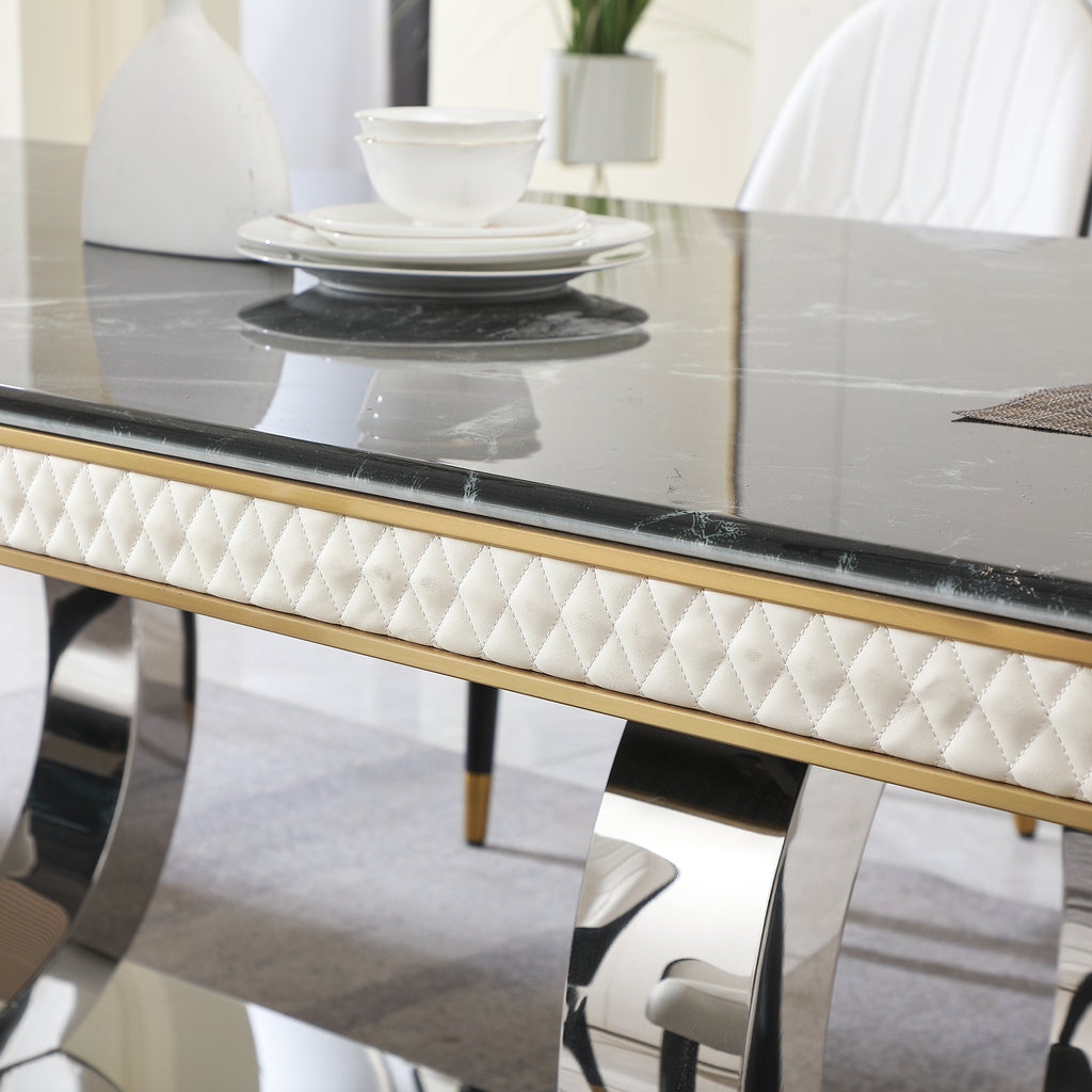 Luxury Modern Dining Table - 78.7 Inch