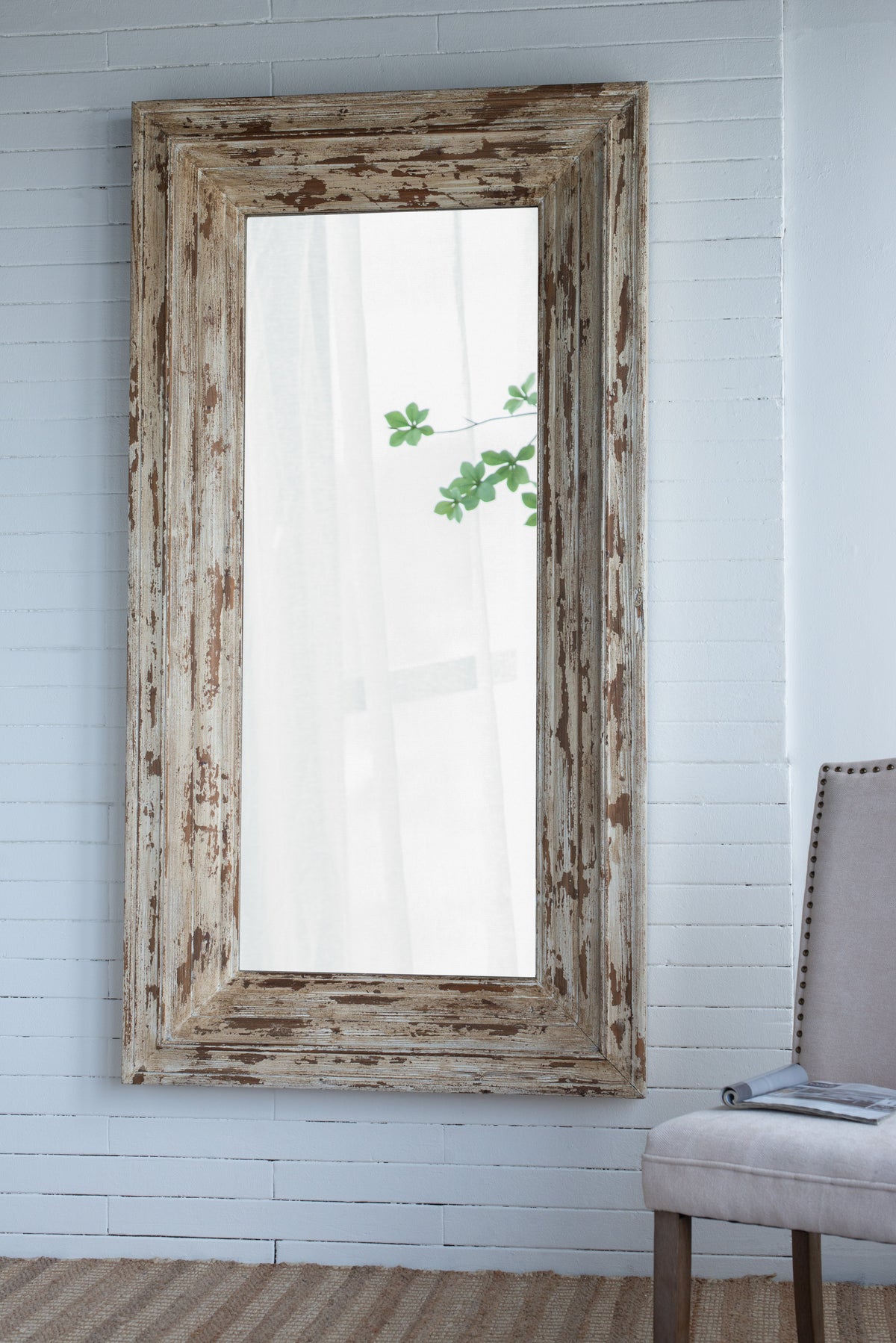 39x3.5x75" Full Length Rectangle Floor Mirror