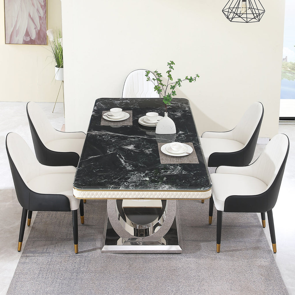 Luxury Modern Dining Table - 78.7 Inch