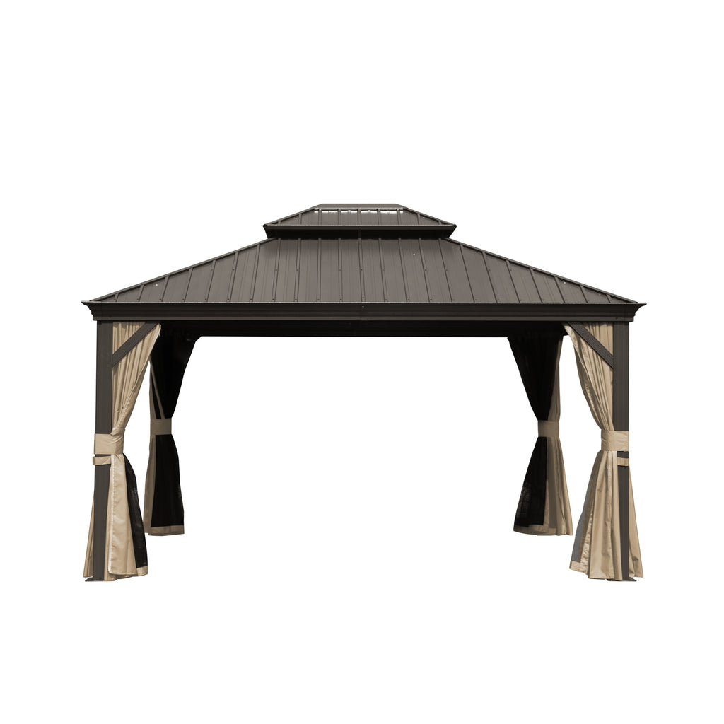 10' X 12' Hardtop Gazebo Outdoor Aluminum Gazebo