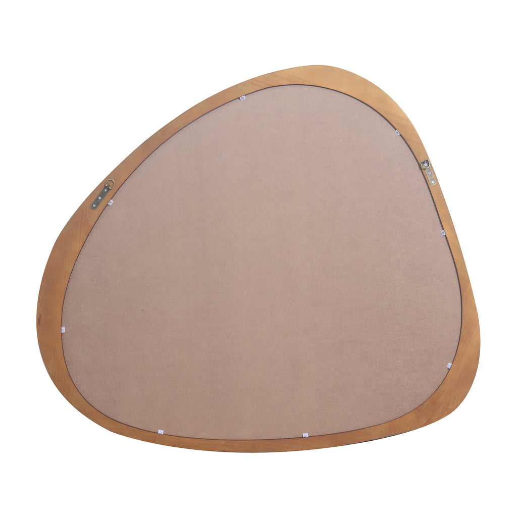 Solid Wood Asymmetrical Wall Mirror - 45 Inch