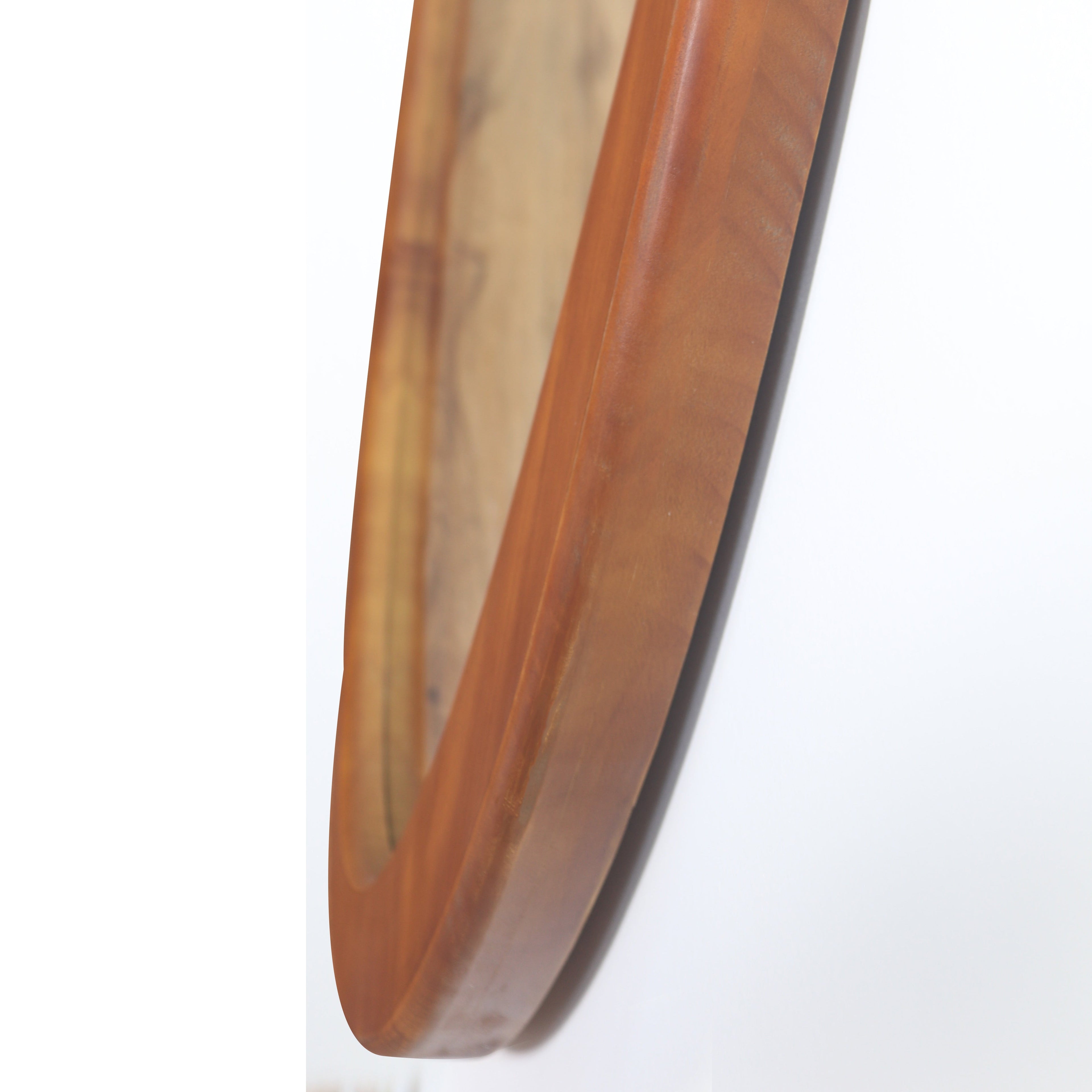Solid Wood Asymmetrical Wall Mirror - 45 Inch